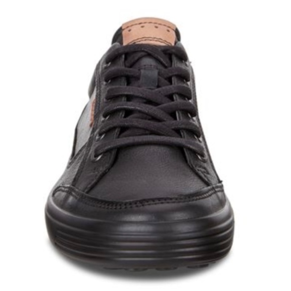 Ecco Soft 7 Men’s Black Leather Low top Sneakers Comfortable lace up loafers 10 main image 4